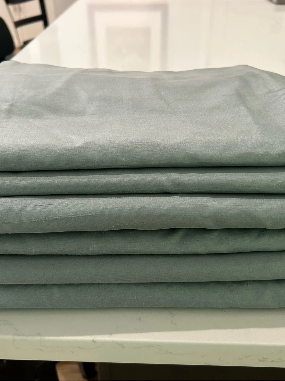 Pottery Barn Solid Sage Green Curtain Panels